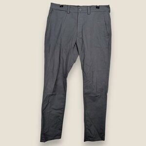 Mack Weldon Maverick Tech Chino Pants Dark Gray Zip Pocket Stretch Men 30x32